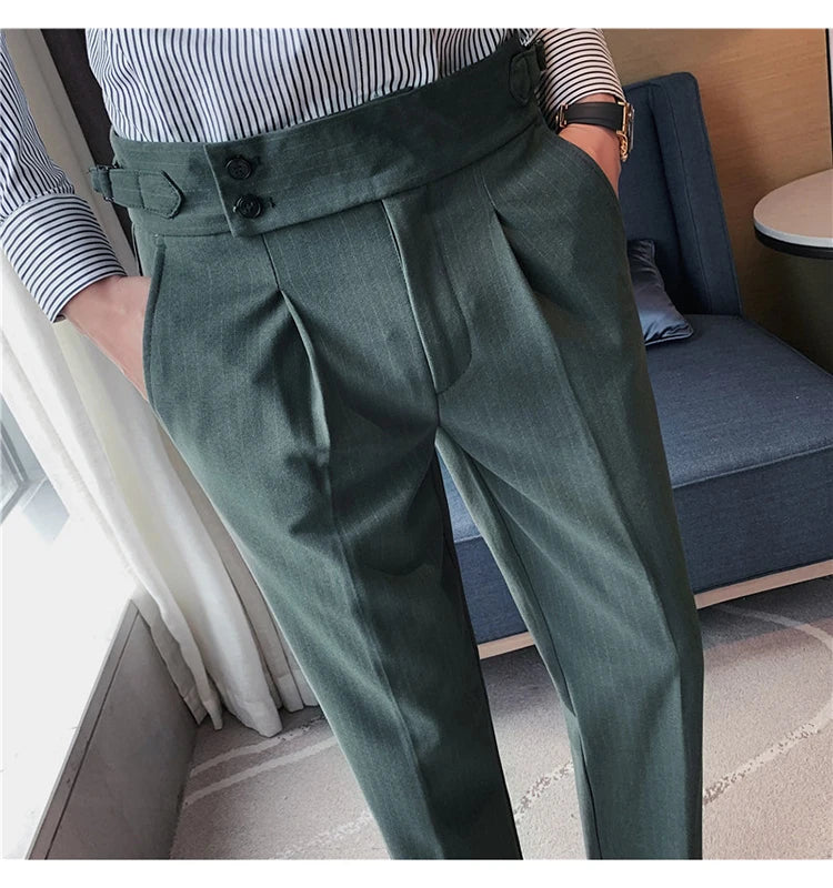 MYAZHOU Slim Fit Hose Hohe Taille - Polyester S-XXL