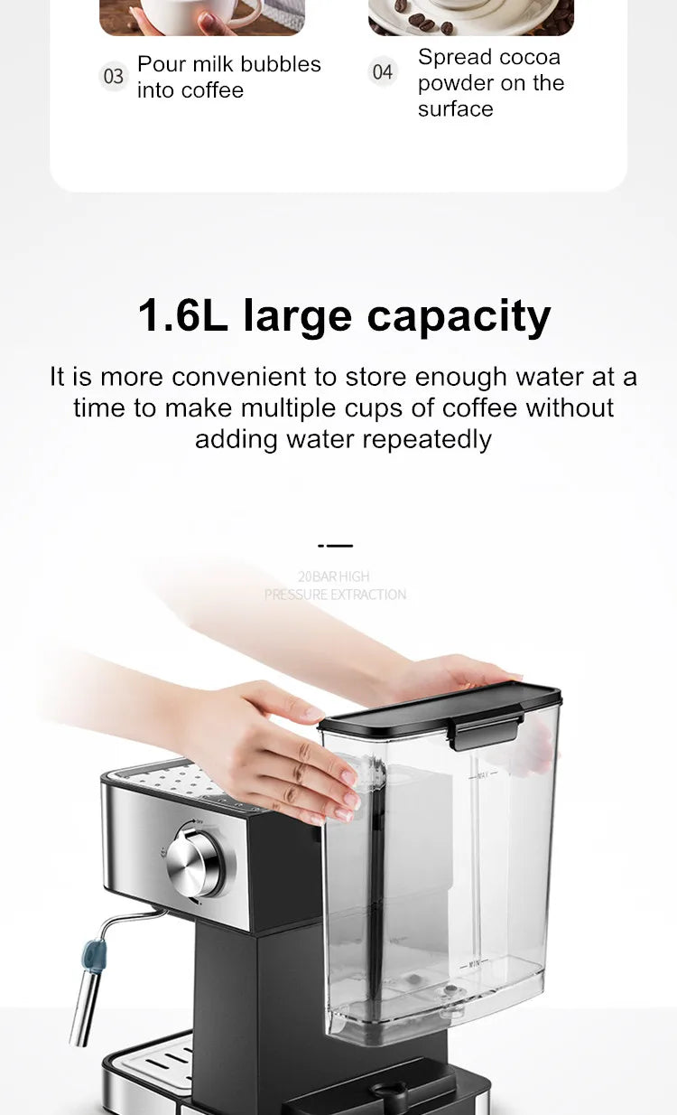 Pink Bunny 001 Espressomaschine Touch - 11-16 Tassen 20bar