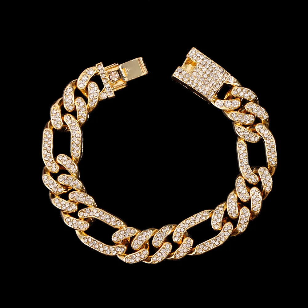 Luxus Voll Strass Große Tennis Kette Armbänder 2025 - Frauen Männer Fashion Bling - Iced Out Quadrat Kristall Armband Hand Schmuck Premium