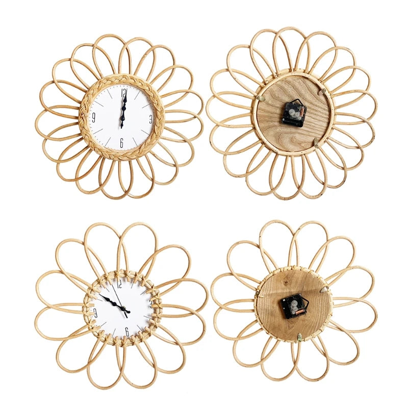 Rattan-Wanduhr 2025: Handwoven DIY-Design - Natural Home Collection