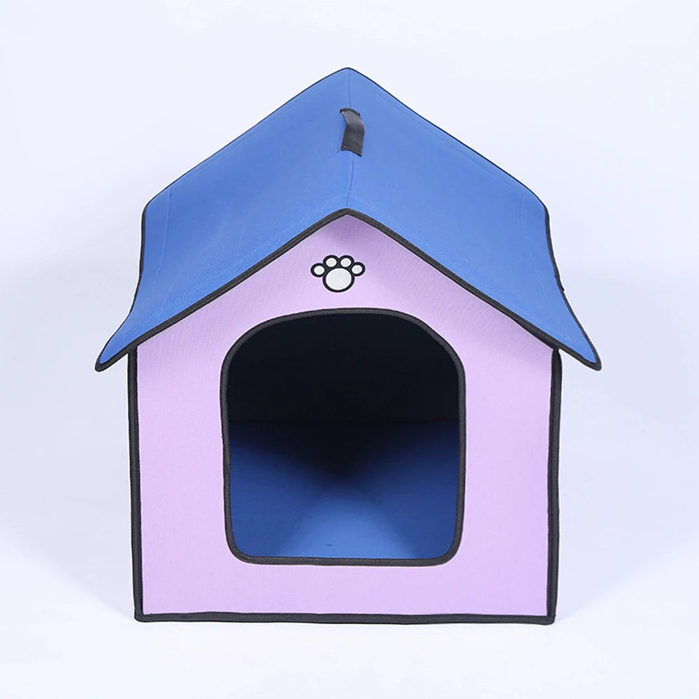 Medium Dog Kennel Outdoor Waterproof Soft Comfortable Pet House Chew Proof Removable Small Dog Bed Pet Sleeping Mat Portable