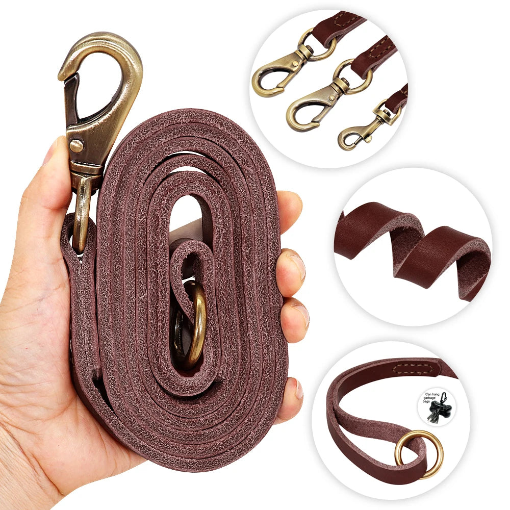 Anpassen Leder Hund Halsband Leine Set Personalisiert Haustier Halsband Leine Kostenlose Graviert Namensschild Für Kleine Mittlere Große Hunde