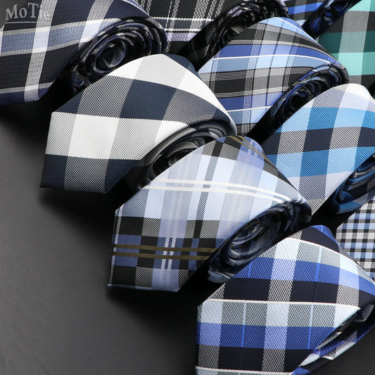 Neue Jacquard-Schottenkrawatte für Männer - Klassische 6cm-Krawatte für Hochzeit, Geschäft und Suit