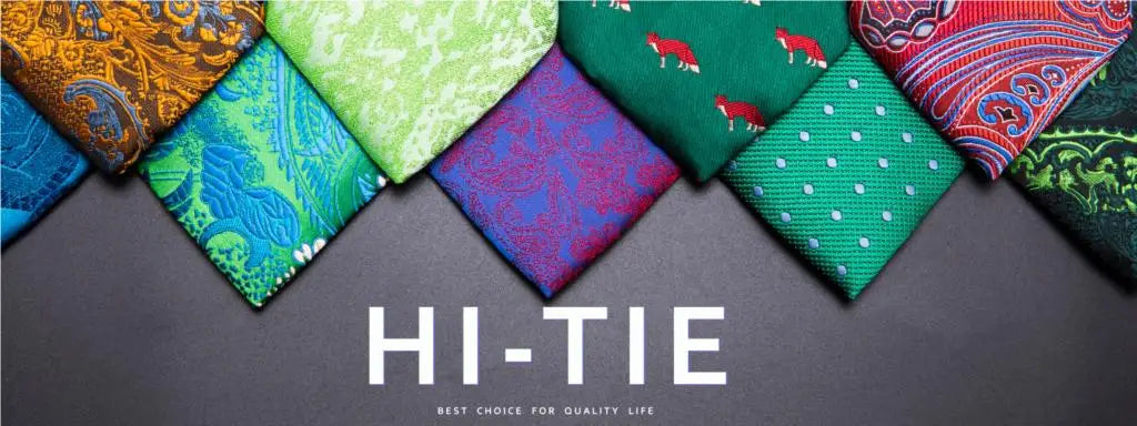 Navy Blue Plaid Silk Wedding Tie For Men Handky Cufflink Gift Mens Necktie Fashion Designer Business Party Dropshiping Hi-Tie