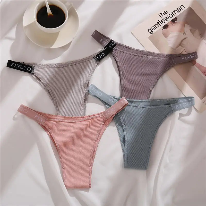 finetoo Damen Slips 2025 - 3er-Set Baumwoll-Panties einfarbig & komfortabel