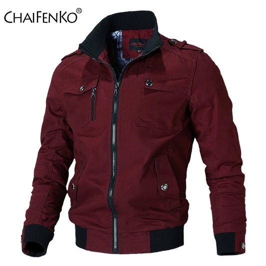 Bomber Jacke Lässig Windschutz - Polyester L/XL Leicht