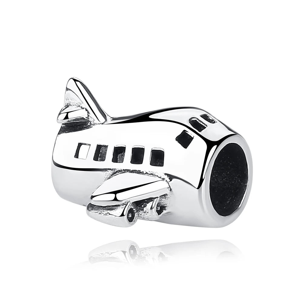 Originale 925 Sterling Silber Charms Liebe Reise London Bus Koffer Paris Perlen passen für Pan Armbänder Halsketten Frauen DIY Schmuck