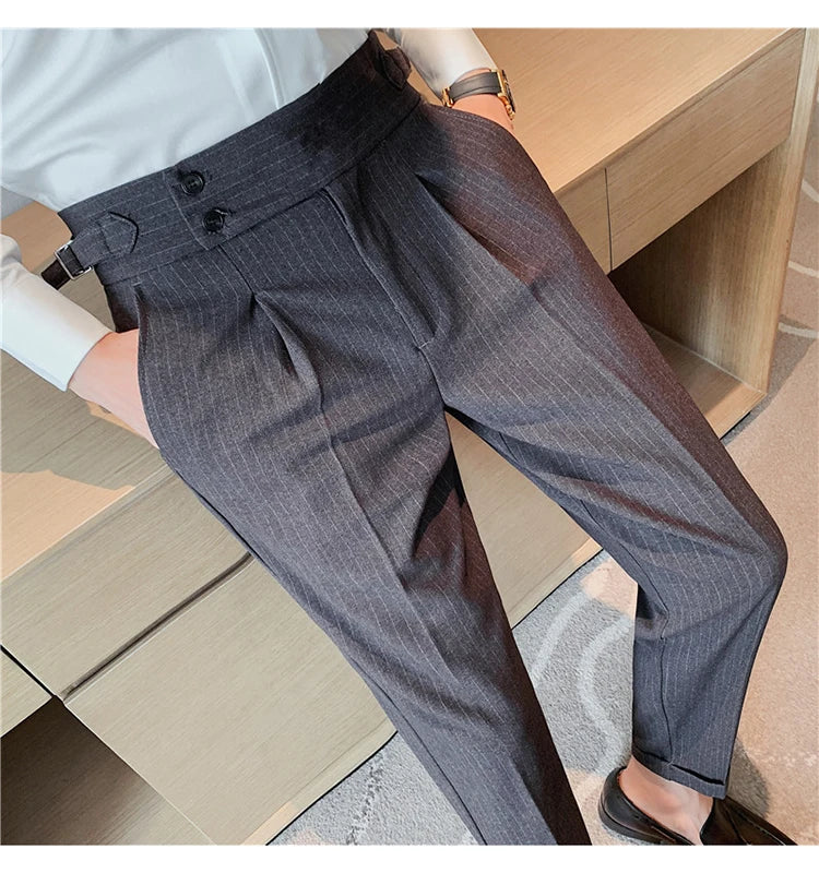 MYAZHOU Slim Fit Hose Hohe Taille - Polyester S-XXL