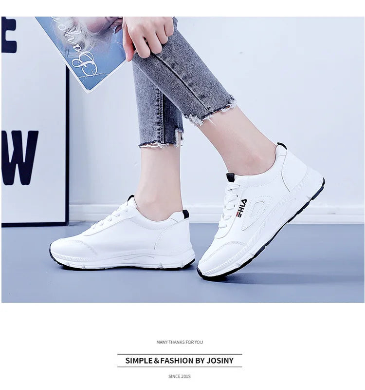 White Shoes for Women Sneakers 2024 Breathable Women's Sports Shoes Outdoor Walking Flats Woman Spring Casual Shoe Lady Sneaker
