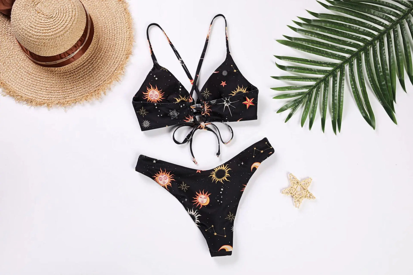 Damen Bikini Set - Sonnenblumen-Druck Schwimwear für Frauen Premium Beach Fashion