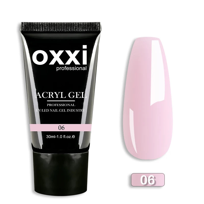 OXXI 30ml Acryl Gel Semi-permanent Poly Nail Gel Manicure Quick Easy Gel for Extension uv led Builder Varnish Acrylic Gellac New