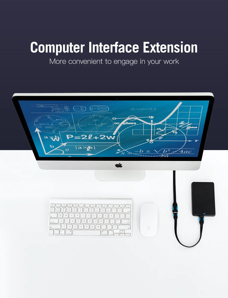 Vention USB zu USB Kabel USB 3.0 2.0 Stecker zu Buchse Verlängerungskabel USB 3.0 Datenkabel für Smart TV PC SSD USB 2.0 Kabel Verlängerung