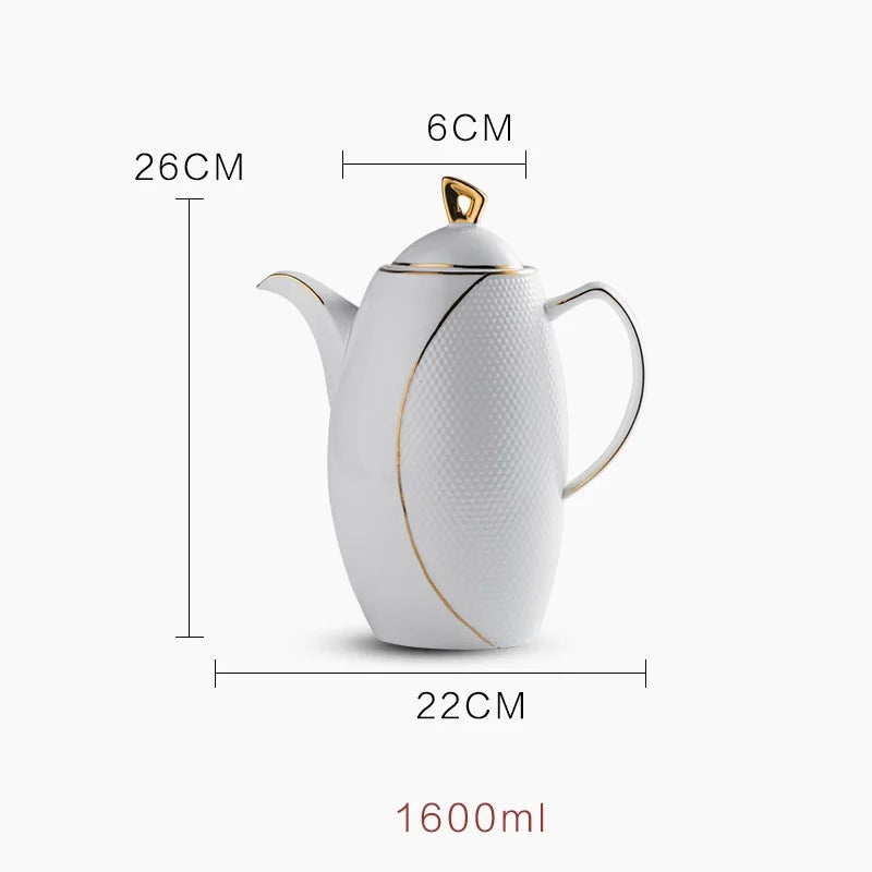 Care Porzellan Thermos Großkapazität-Kapazität 1L Mund 6cm