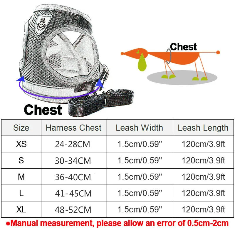 Reflektierend Katze Geschirr Leine Set 2025: YUDODO Nylon Mesh Kätzchen Welpen - Hunde Weste Geschirr Yorkies Mops S/M/L/XL Atmungsaktiv Verstellbar Schnell Lösbar