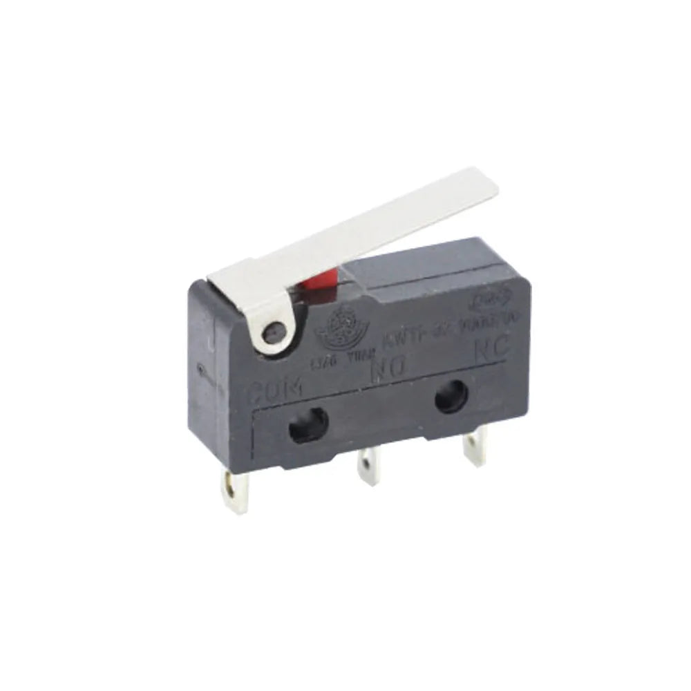 10x Mikroschalter KW11-3Z 5A 250V - Mini Endschalter NO/NC mit Rollenhebel