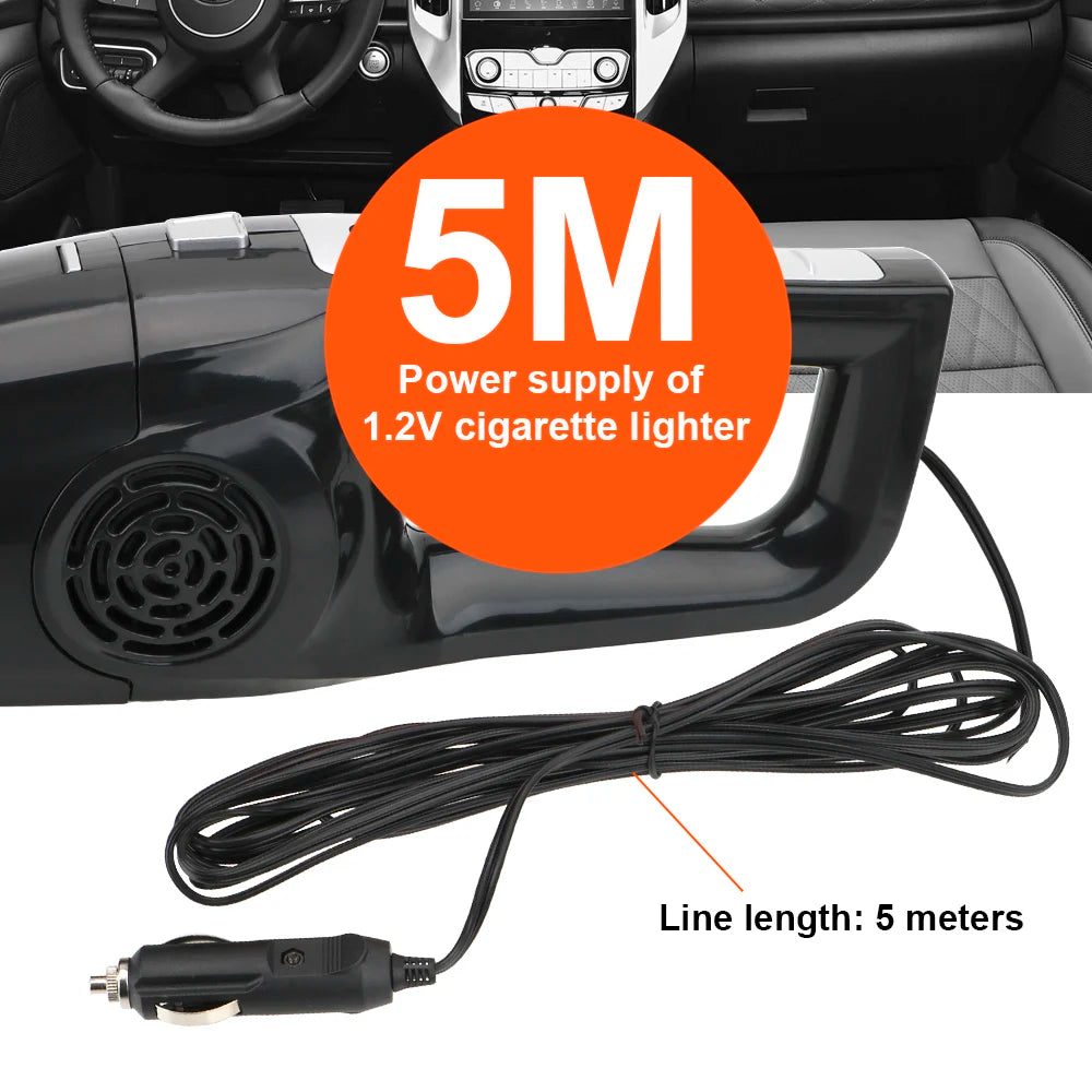 AutoClean 12V 120W Nass Trocken - Handlich 5m Kabel 120W