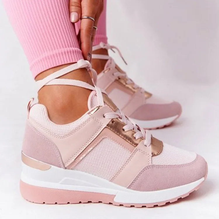 ZX12176 Plateausneaker Mit Reißverschluss - Gummi 3cm