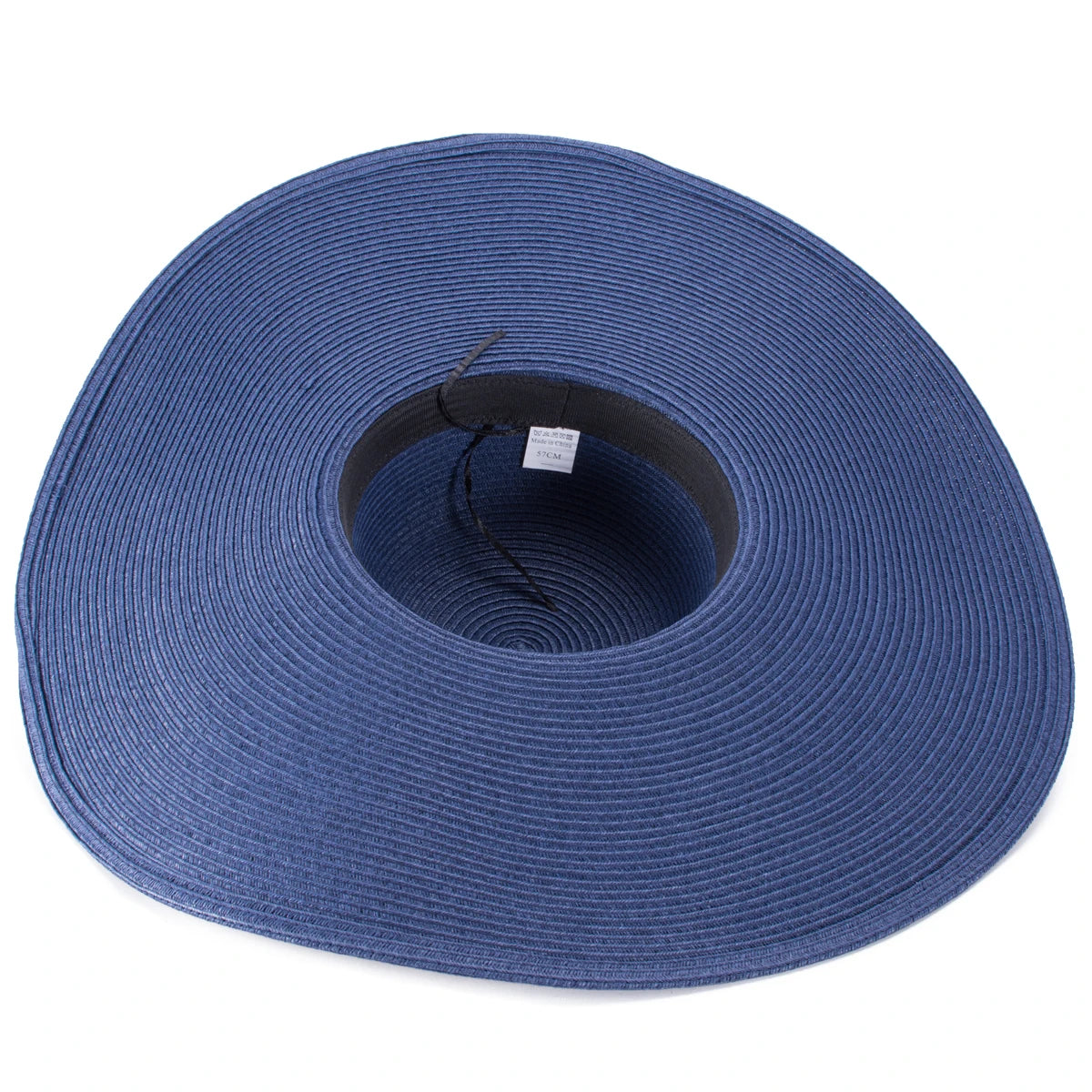 Lawliet 7.1''/18cm Faltbar Übergroß Riesig Breite Krempe Sonne Strand Stroh Hüte Hochzeit Damen Floppy Party Elegant A330