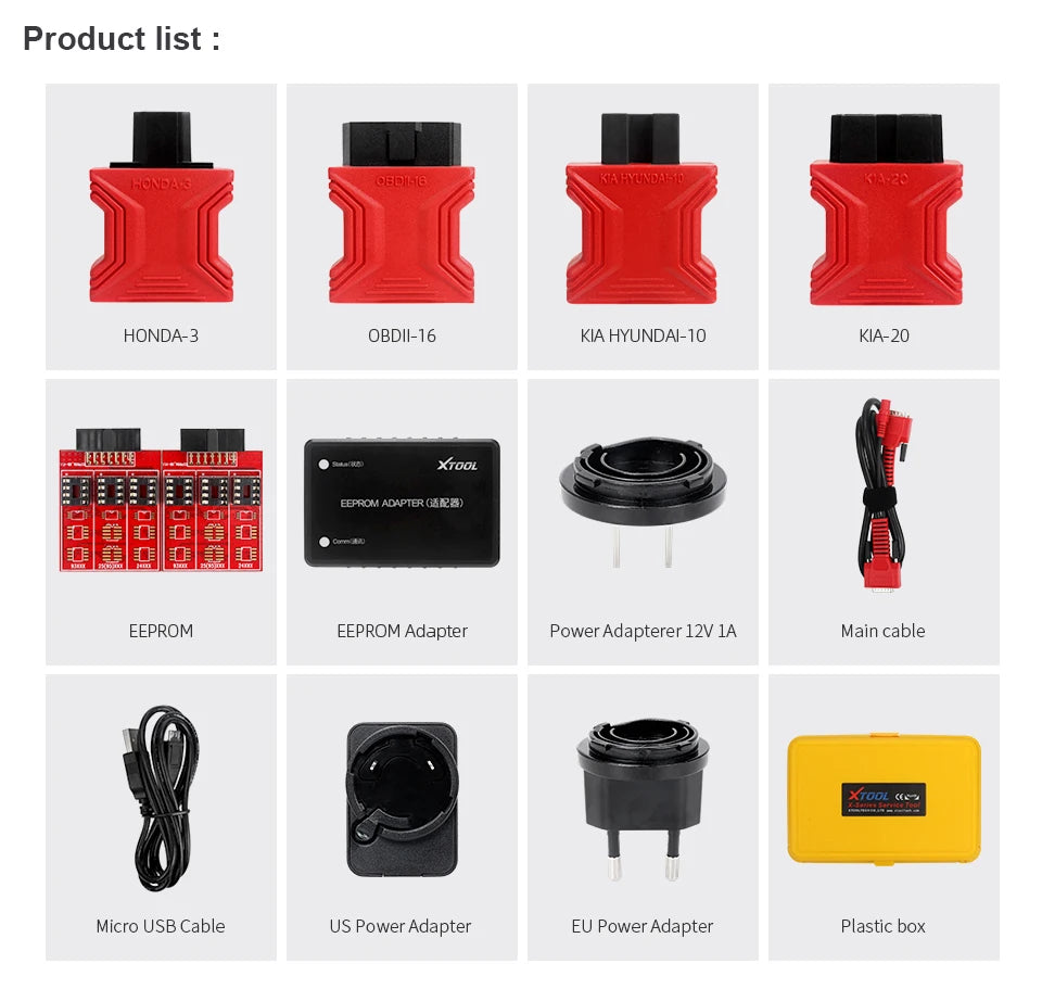 XTOOL X100 Pro2 OBD2 Scanner 2025 - Professional Key Programmer EEPROM Adapter - Auto Diagnosegerät Lifetime Update