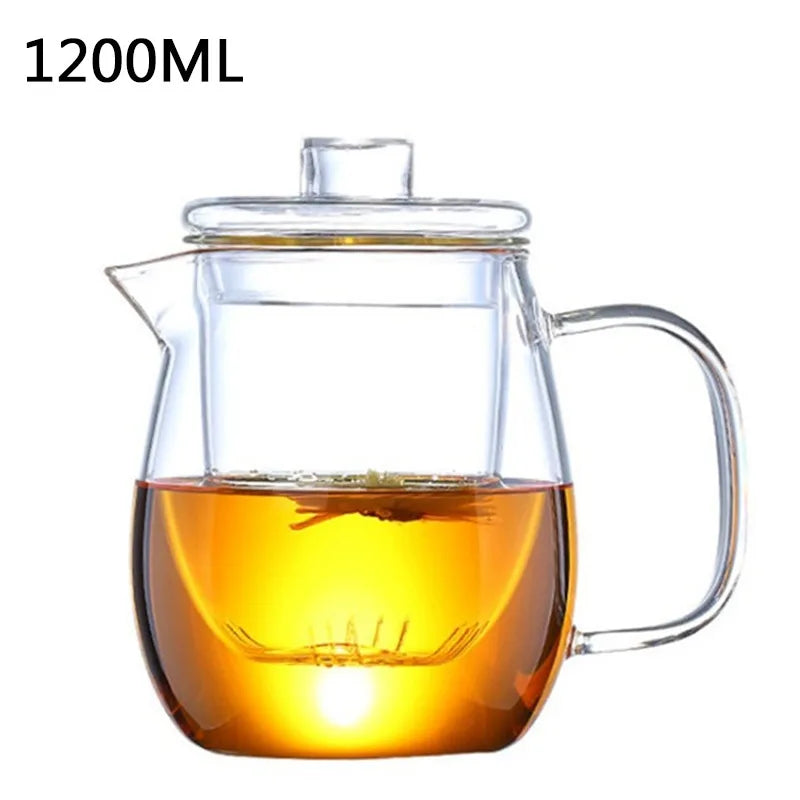 GlassPro Teekanne Hitzebeständig - 600/1200ml Glas