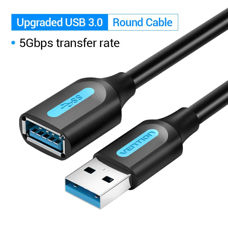 Vention USB zu USB Kabel USB 3.0 2.0 Stecker zu Buchse Verlängerungskabel USB 3.0 Datenkabel für Smart TV PC SSD USB 2.0 Kabel Verlängerung
