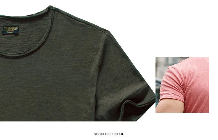 AIOPESON T-Shirt Casual Leicht - 100% Baumwolle Kurzarm