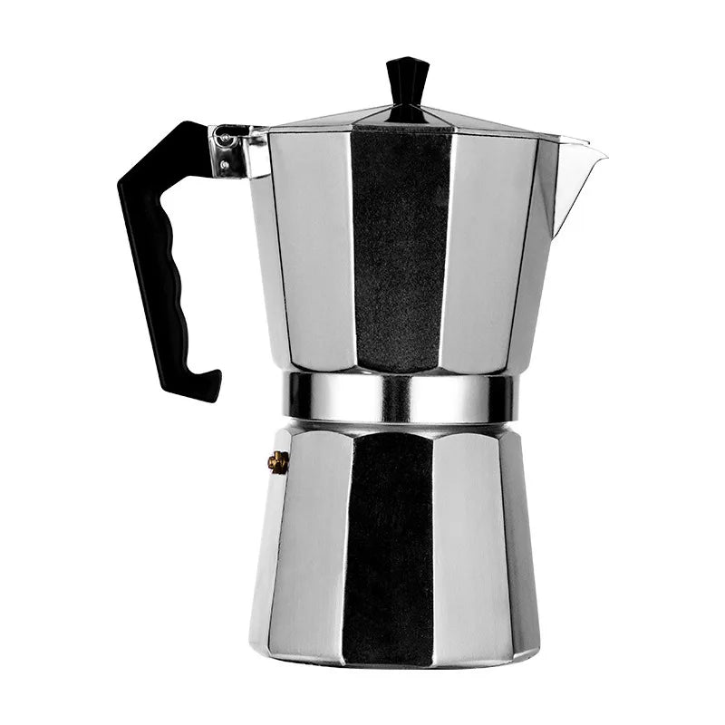 Moka Pot Italian Coffee Machine Espresso Aluminum Geyser Coffee Maker Kettle Latte Stove Classic Coffee Barista Accessories600ml