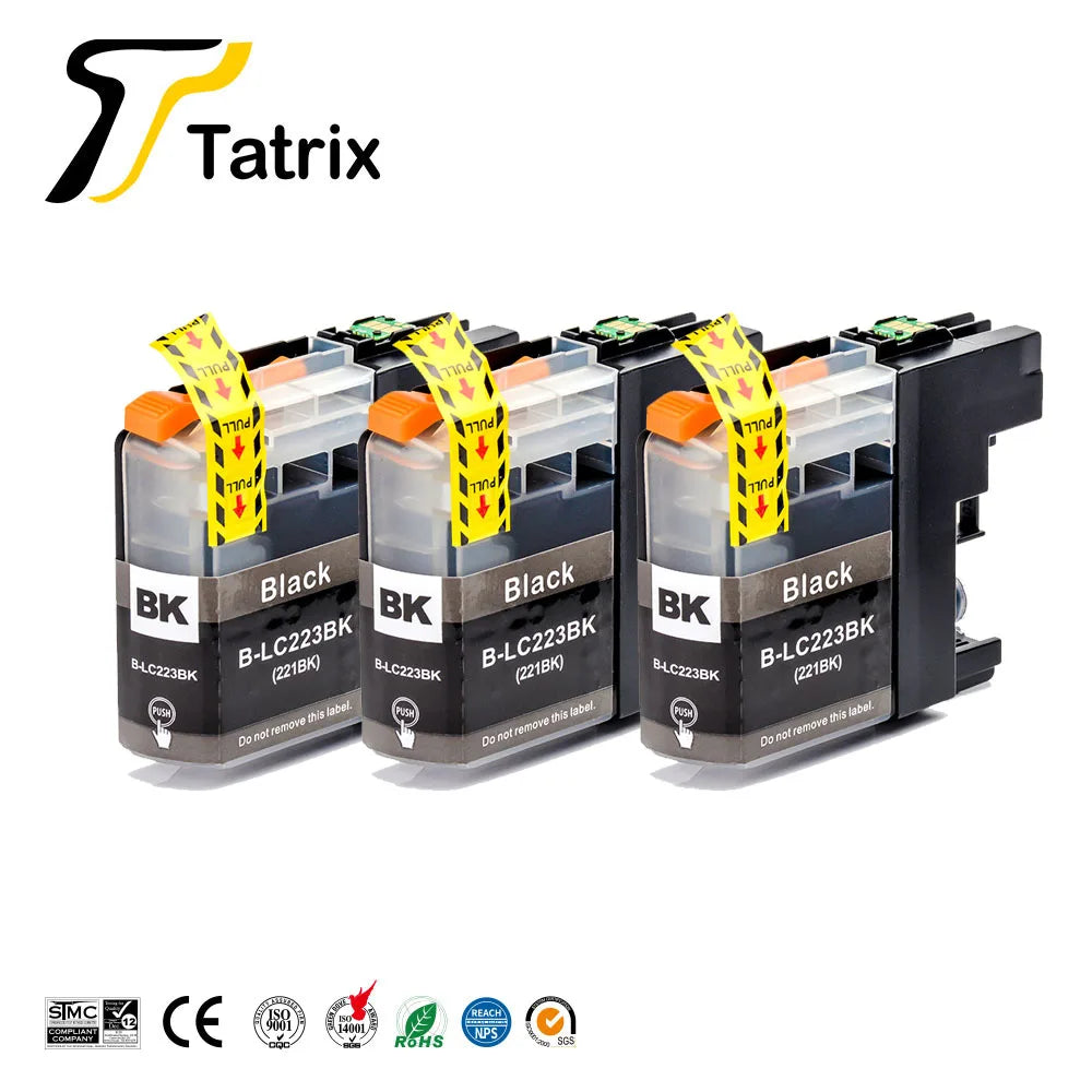 Tatrix With Chip  LC223 LC221 Compatible Ink Cartridge For Brother MFC-J4420DW/J4620DW/J4625DW/J480DW/J680DW/J880DW Printer