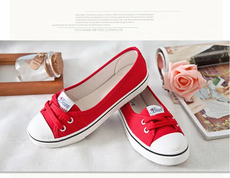 Women Shoes Fashion Comfortable Sports Sneakers Female Flats Trend Breathable Casual Canvas Shallow Shoes Women's Sneakersisd34