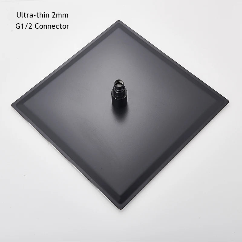 Shower Head 16 Inch Luxury Ultrathin Rainfall Shower Head Stainless Steel Chrome Nickel Bathroom Faucet Accessory