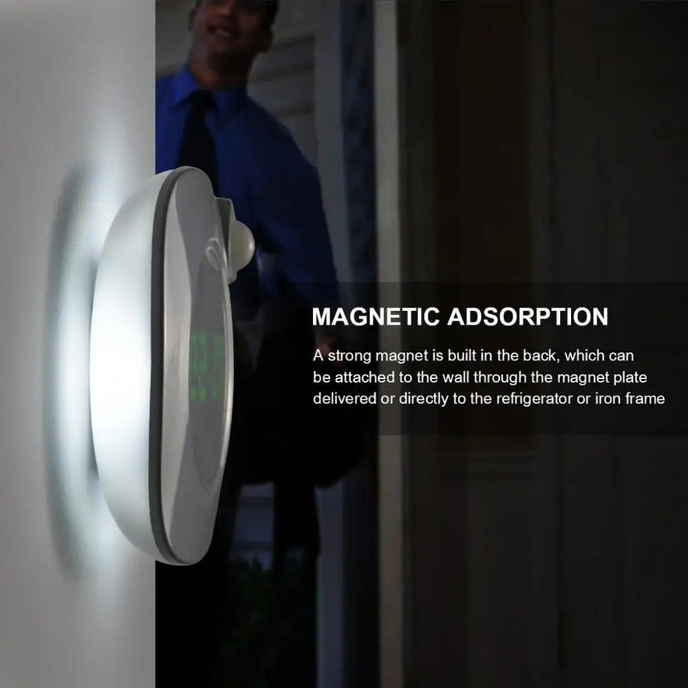 Smart-Wanduhr 2025: LED-Night-Light Motion-Sensor - USB Rechargeable Collection