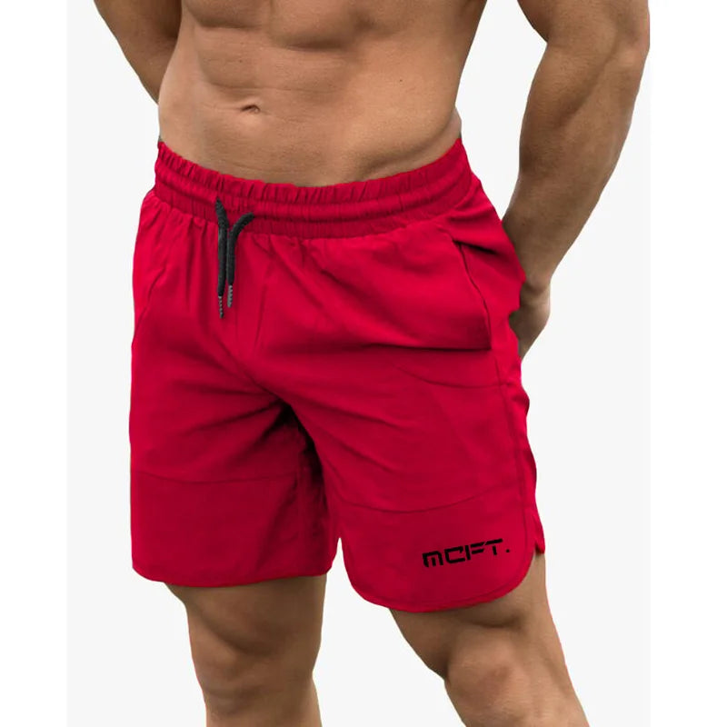 Marke Sommer Herren Slim Fit Shorts Wadenlang Fitness Bodybuilding Mode Casual Gyms Sportbekleidung Jogger Workout Kurze Hosen