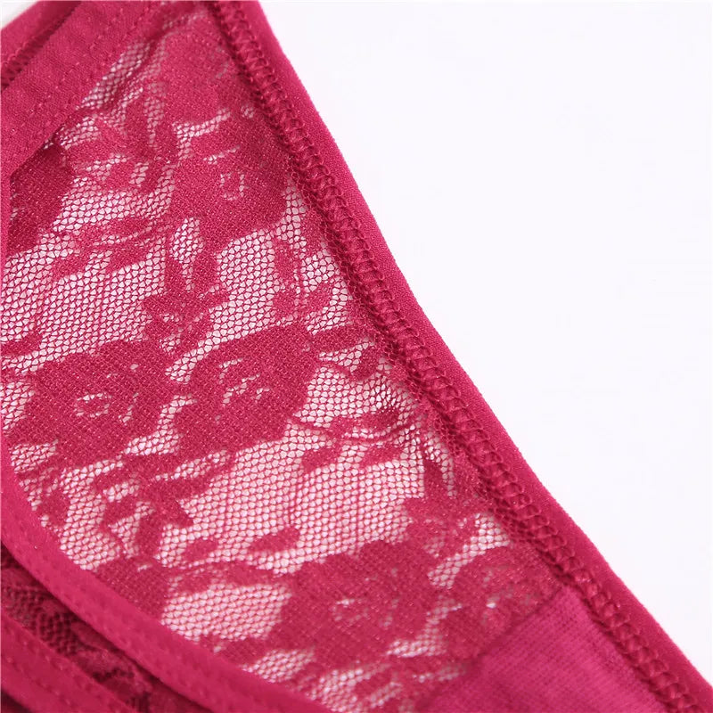 ZhejiangChoice Spitzen-Set Damen G-String - 3er Low Waist