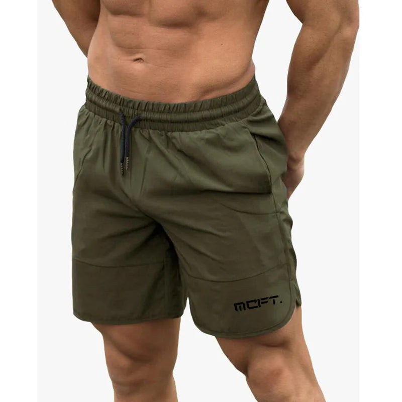 Marke Sommer Herren Slim Fit Shorts Wadenlang Fitness Bodybuilding Mode Casual Gyms Sportbekleidung Jogger Workout Kurze Hosen