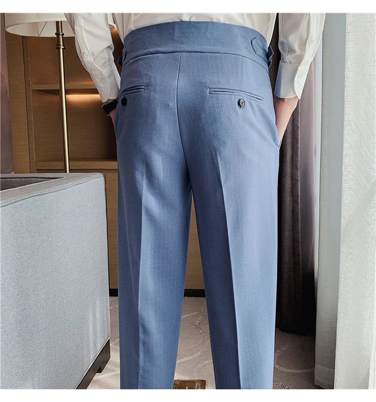 MYAZHOU Slim Fit Hose Hohe Taille - Polyester S-XXL