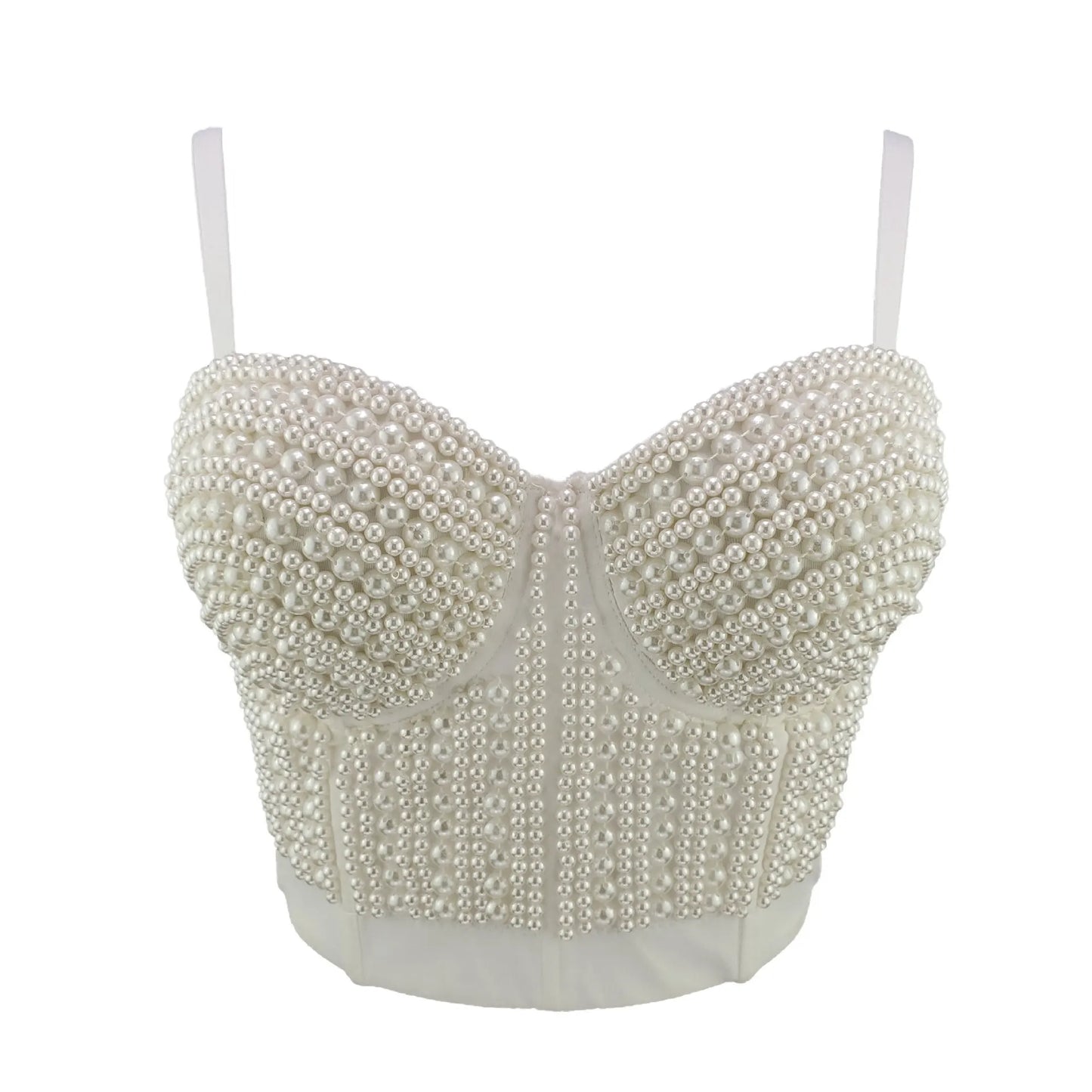 Sherhure JY6635 Perlen Trägerlos - Kurz Polyester Elastisch