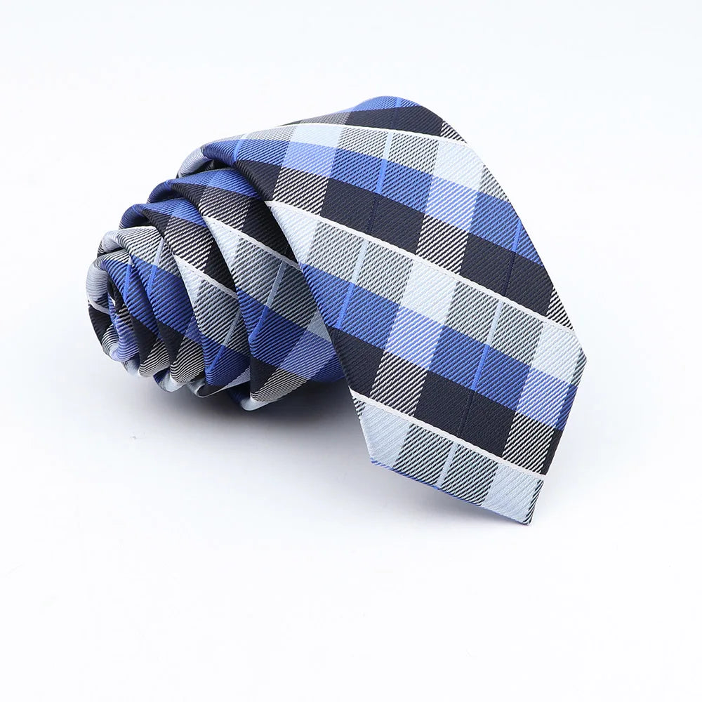 Neue Jacquard-Schottenkrawatte für Männer - Klassische 6cm-Krawatte für Hochzeit, Geschäft und Suit