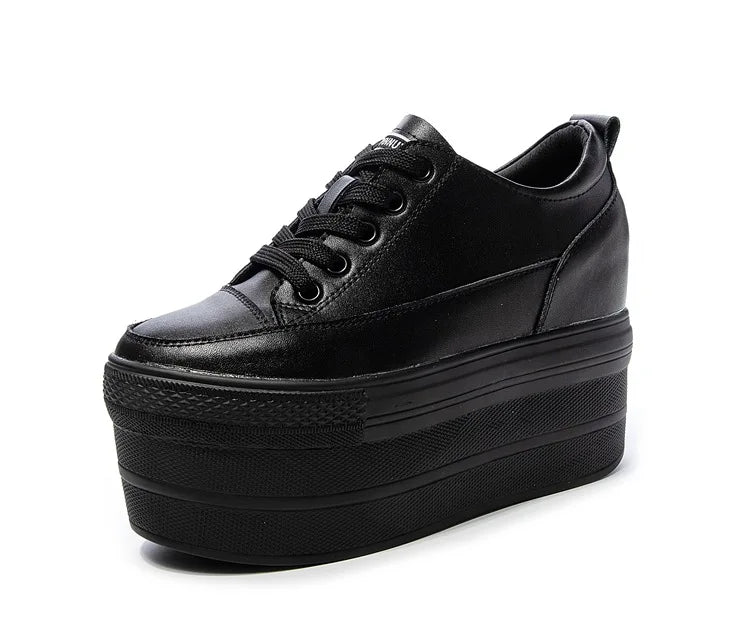 White Luxury Designer Sneakers On Platform Sports Shoes For Women 2025 New Fashion Thick Bottom Wedding Shoes High Heel 11cm