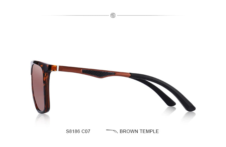 MERRYS DESIGN Herren HD Polarisierte Sonnenbrille Sport Angeln Augenschutz Aluminium Legierung Bügel UV400 Schutz S8186