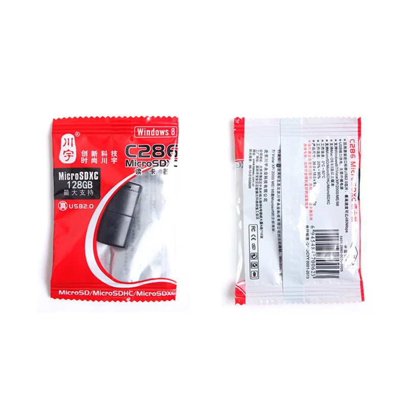 High-Speed USB 2.0 Micro SD Kartenleser Adapter mit TF Kartensteckplatz