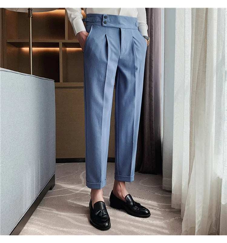 MYAZHOU Slim Fit Hose Hohe Taille - Polyester S-XXL