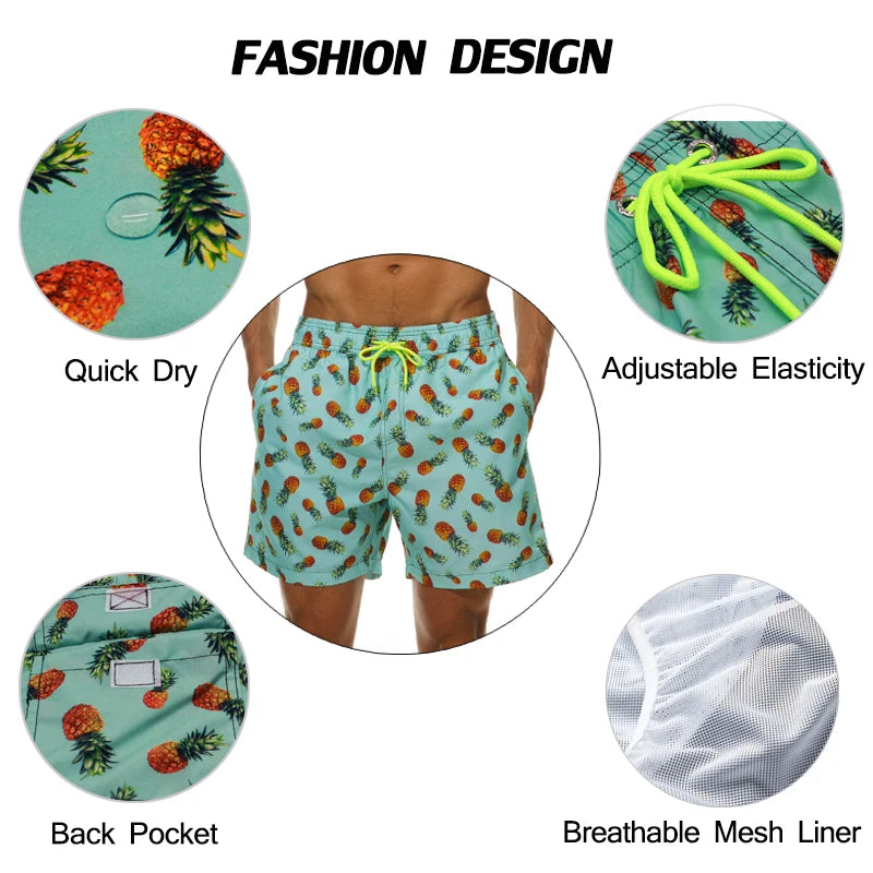 Schnelltrocknende Herren-Schwimmmode für den Sommer - Badeshorts für Männer - Sportswear - Beachwear - Fitness - Plus Size