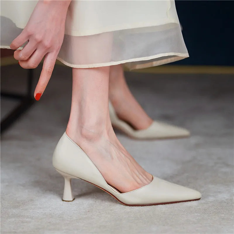 Women Pumps Elegant Pointed Toe Office Lady Shoes Spring Summer High Heels Wedding Bridal Shoes Yellow Pumps Zapatos Tacon Mujer