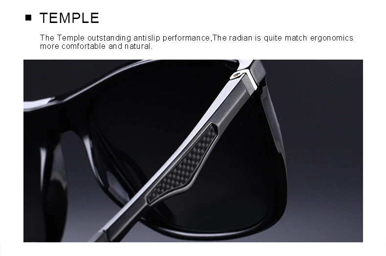 MERRYS DESIGN Herren HD Polarisierte Sonnenbrille Sport Angeln Augenschutz Aluminium Legierung Bügel UV400 Schutz S8186