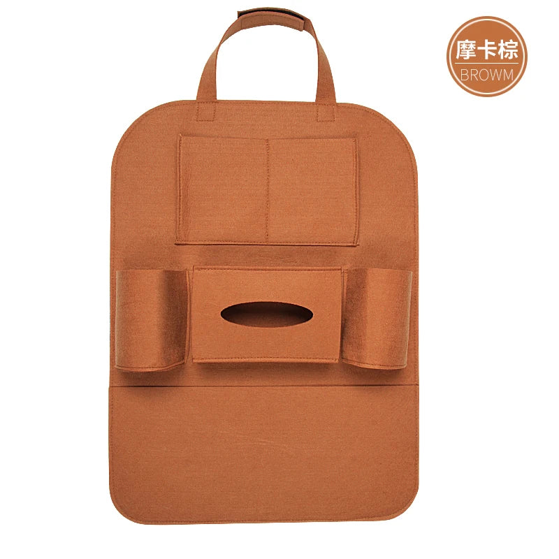 Car Seat Back Storage Bag Multifunctional Adjustable Backseat Storage Bag High Capacity Storage Bag Inside Seat Back Bag