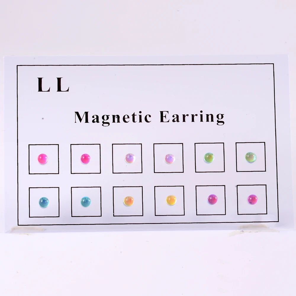 Luna 12er Set Magnetische Fake Piercings - Ohne Stechen