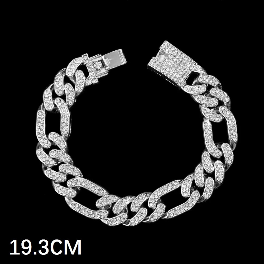 Luxus Voll Strass Große Tennis Kette Armbänder 2025 - Frauen Männer Fashion Bling - Iced Out Quadrat Kristall Armband Hand Schmuck Premium