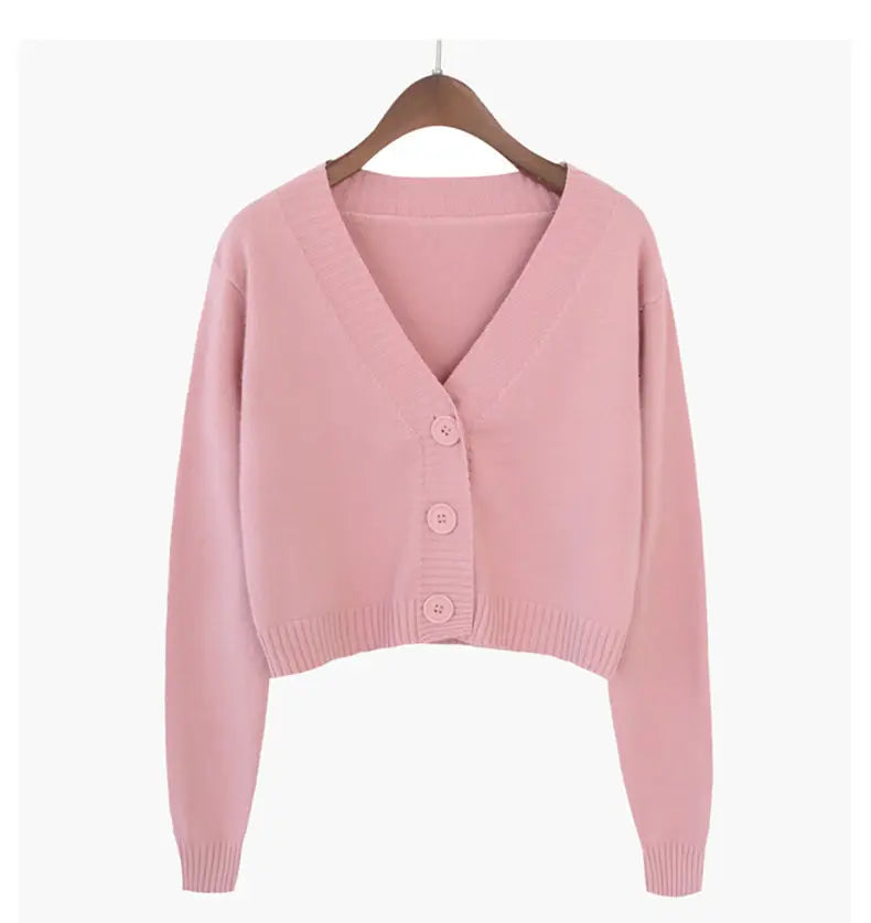 Nevettle Cropped Cardigan V Neck - Länge 4 bis 16 Zoll Gewicht 120 bis 220 g pro Quadratmeter Farbe Grün Blau