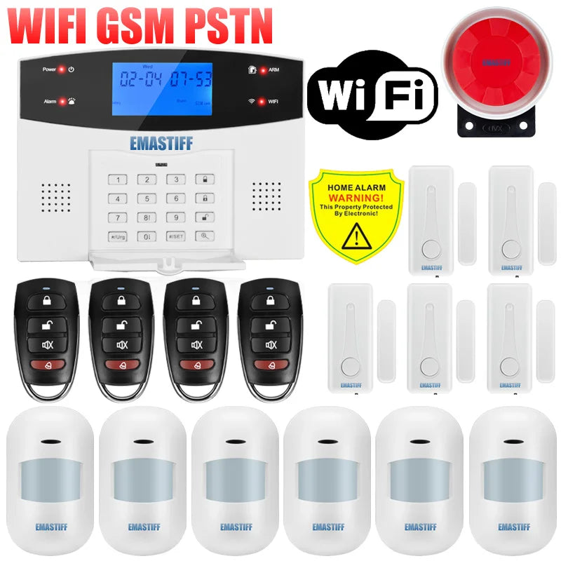 Alarmanlage 2025: IOS Android APP Wired Wireless Home Security - Tuya WIFI PSTN GSM Intercom Remote Control Collection