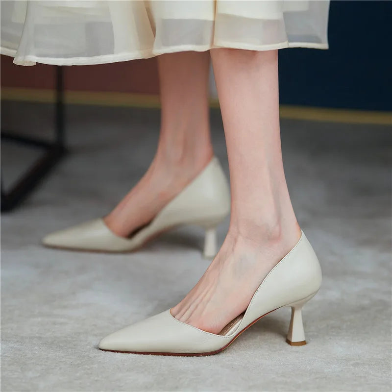 Women Pumps Elegant Pointed Toe Office Lady Shoes Spring Summer High Heels Wedding Bridal Shoes Yellow Pumps Zapatos Tacon Mujer